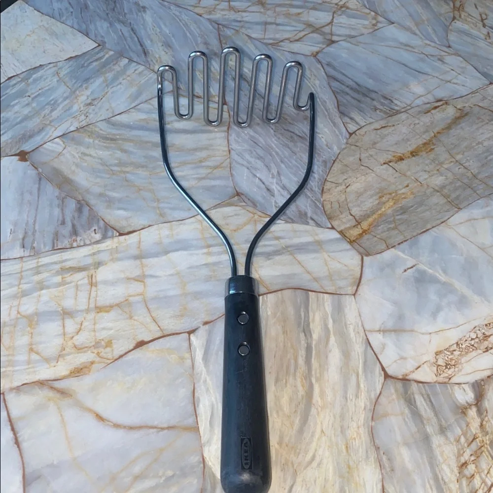 IKEA Black and Silver Potato Masher